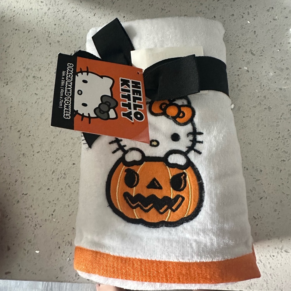 Hello kitty Halloween hand towels
